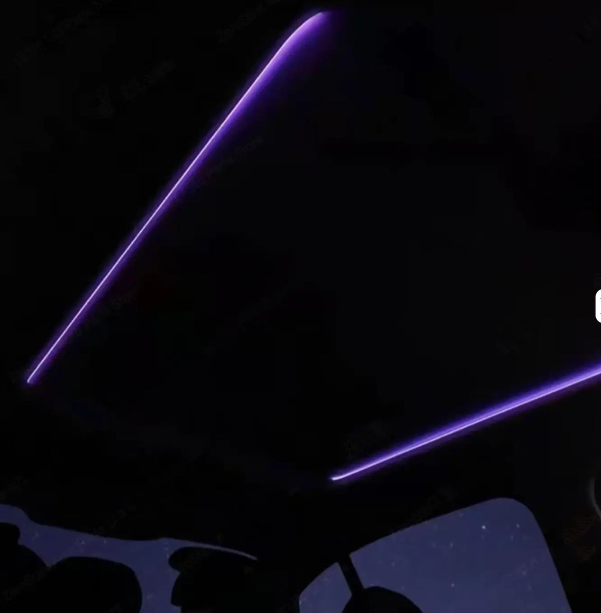 USB RGB LED Roof Shade Light Strip | Tesla Glass Roof Ambient Lighting