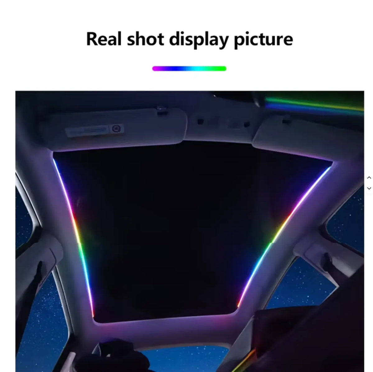 USB RGB LED Roof Shade Light Strip | Tesla Glass Roof Ambient Lighting