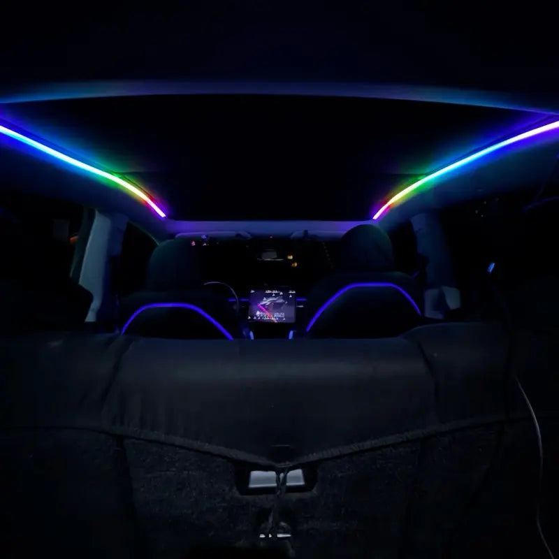 USB RGB LED Roof Shade Light Strip | Tesla Glass Roof Ambient Lighting